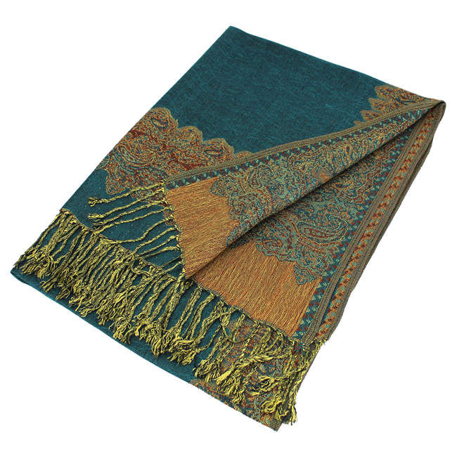 Border Pashmina Scarf Shawl 003