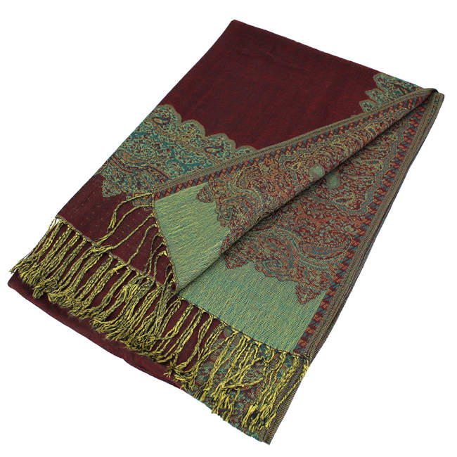 Border Pashmina Scarf Shawl 003