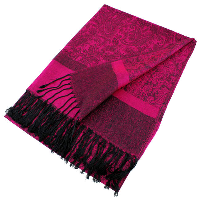 Light Paisley Pashmina Scarf Shawls 018