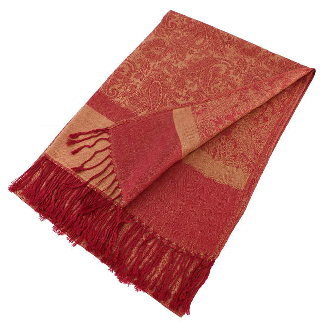 Light Paisley Pashmina Scarf Shawls 018