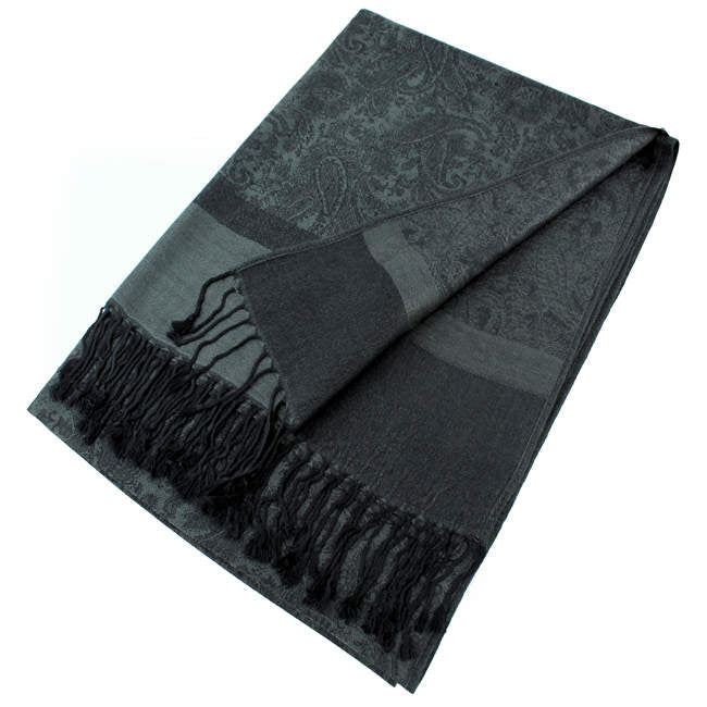 Light Paisley Pashmina Scarf Shawls 018