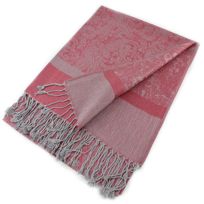 Light Paisley Pashmina Scarf Shawls 018