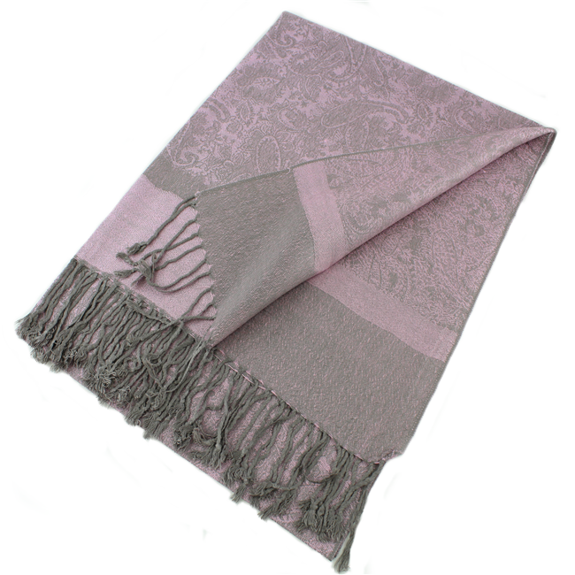 Light Paisley Pashmina Scarf Shawls 018