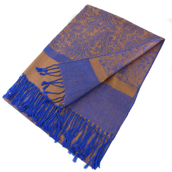 Light Paisley Pashmina Scarf Shawls 018