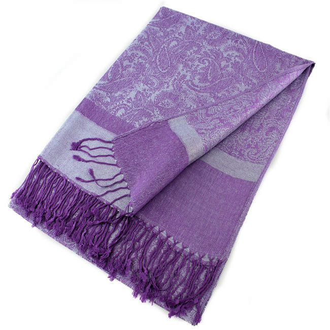 Light Paisley Pashmina Scarf Shawls 018