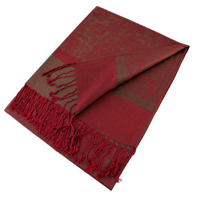 Light Paisley Pashmina Scarf Shawls 018