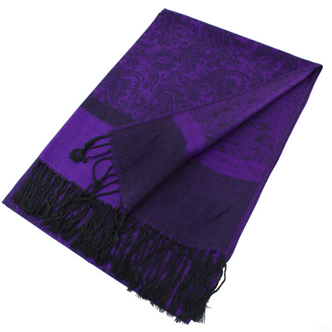 Light Paisley Pashmina Scarf Shawls 018