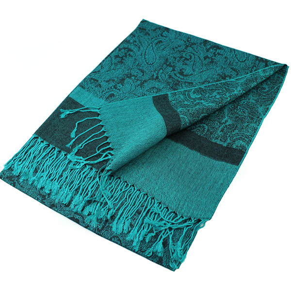 Light Paisley Pashmina Scarf Shawls 018