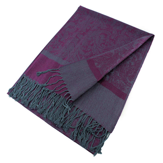 Light Paisley Pashmina Scarf Shawls 018