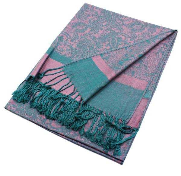 Light Paisley Pashmina Scarf Shawls 018