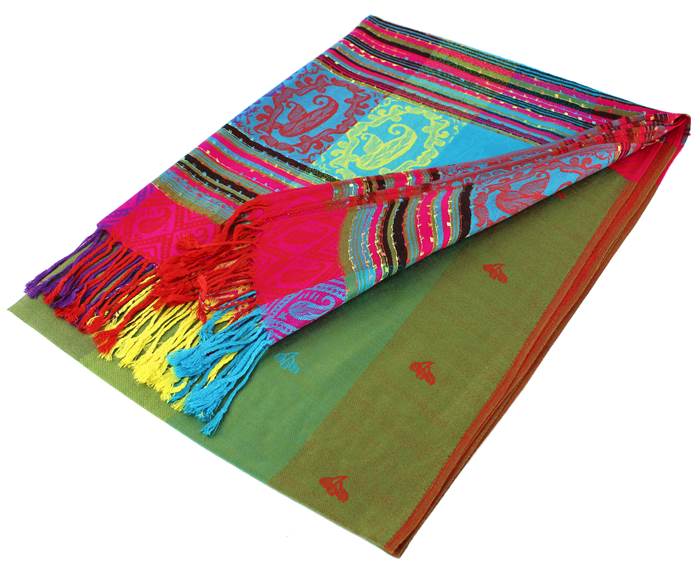 Rainbow Pashmina Scarf Shawls 056