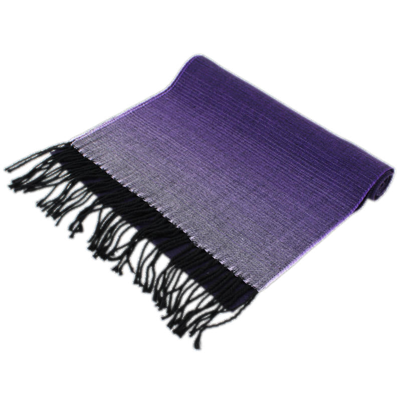 Gradual Color Cashmere Feel Scarf -Purple CM44-2