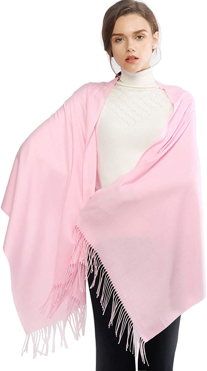 Women's Pashmina Shawl Wrap Scarf Solid Colors