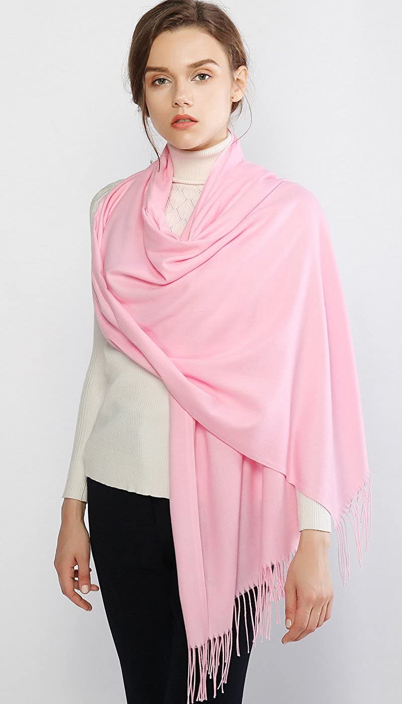 Women's Pashmina Shawl Wrap Scarf Solid Colors