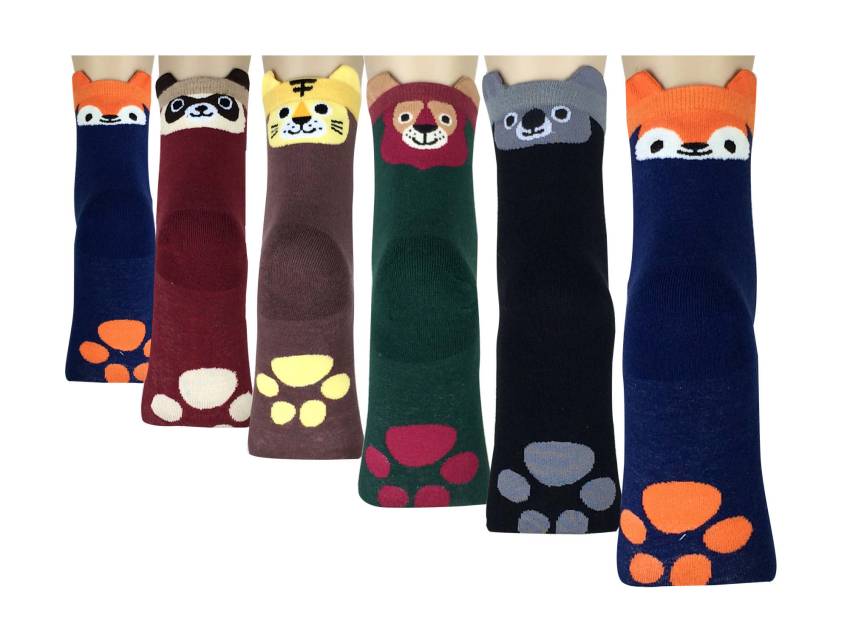 6 pairs Women's Cute Art Cartoon Colorful Casual Crew Catton Socks #76127