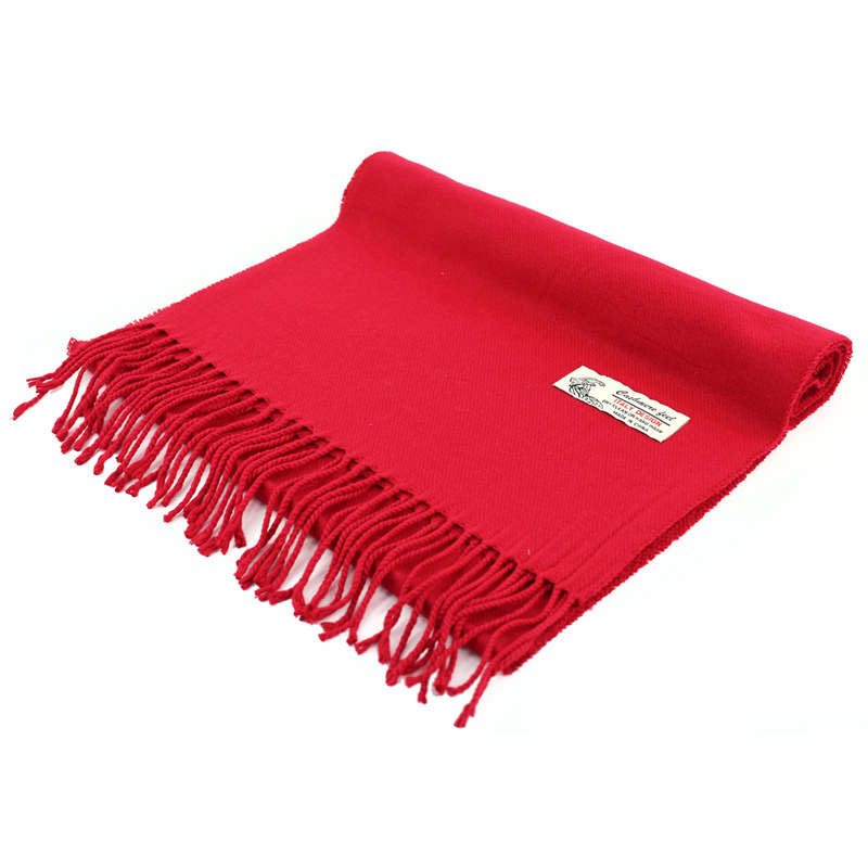 Solid Color Cashmere Feel Scarf -Red CM19-4