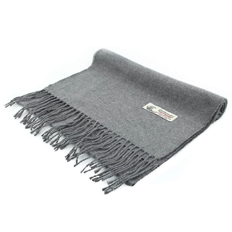 Solid Color Cashmere Feel Scarf -Grey CM19-27