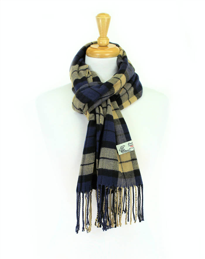 Plaid Cashmere Feel Scarf -CM30