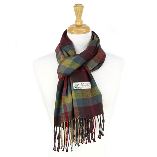 Plaid Cashmere Feel Scarf -CM35