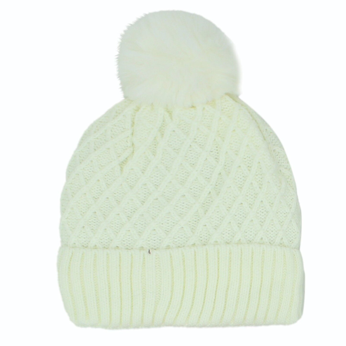 Women PomPom Beanies Hat, Winter Hats, Cold Weather Warm Knit 3740