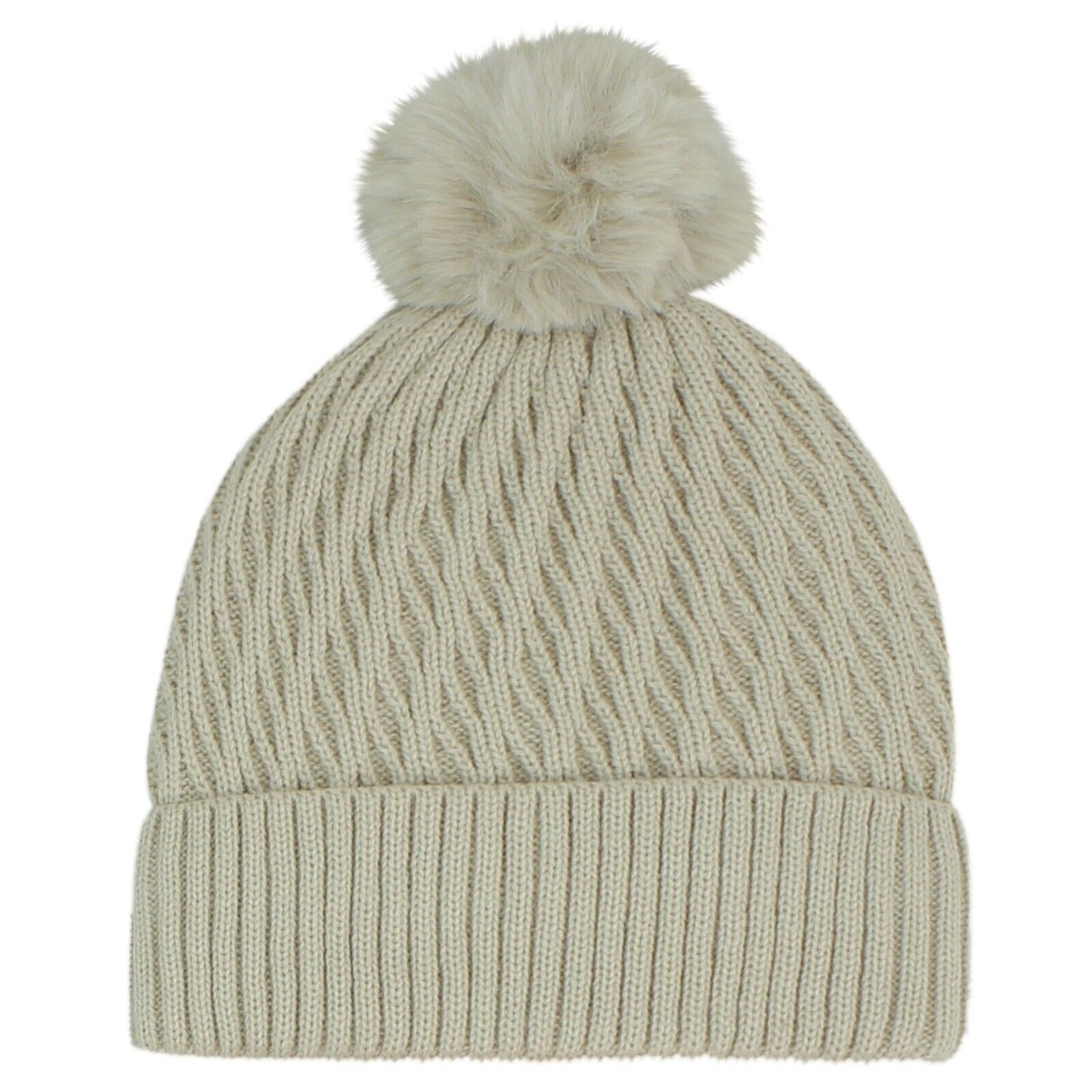 Women PomPom Beanies Hat, Winter Hats, Cold Weather Warm Knit 3736