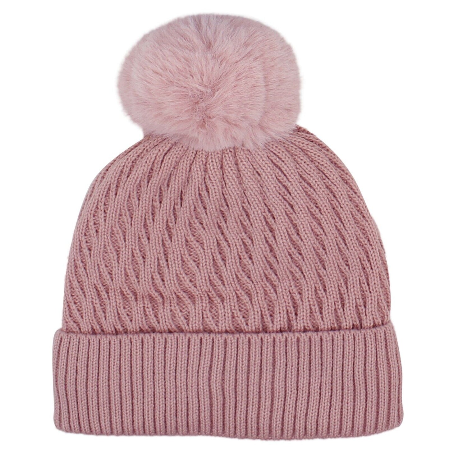 Women PomPom Beanies Hat, Winter Hats, Cold Weather Warm Knit 3736