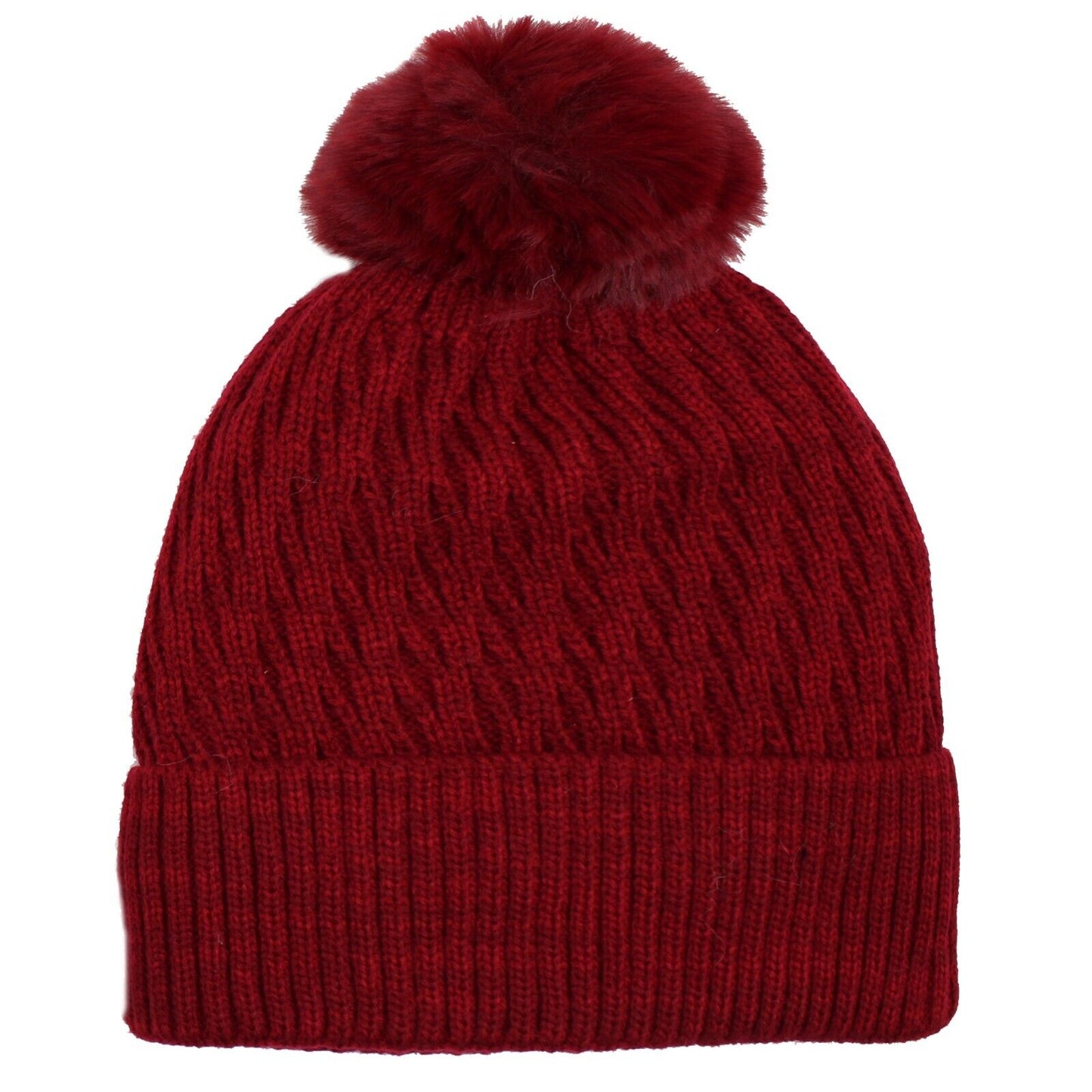 Women PomPom Beanies Hat, Winter Hats, Cold Weather Warm Knit 3736