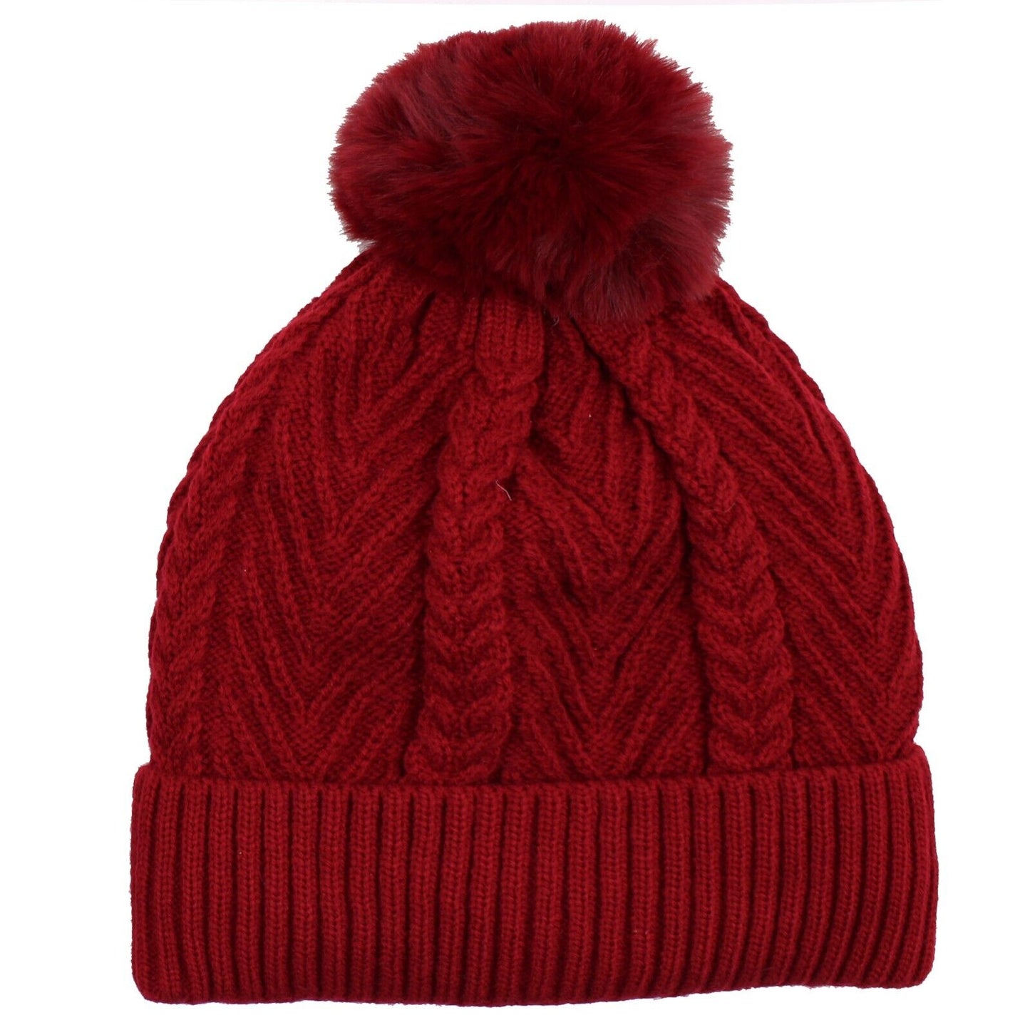 Women PomPom Beanies Hat, Winter Hats, Cold Weather Warm Knit 3735