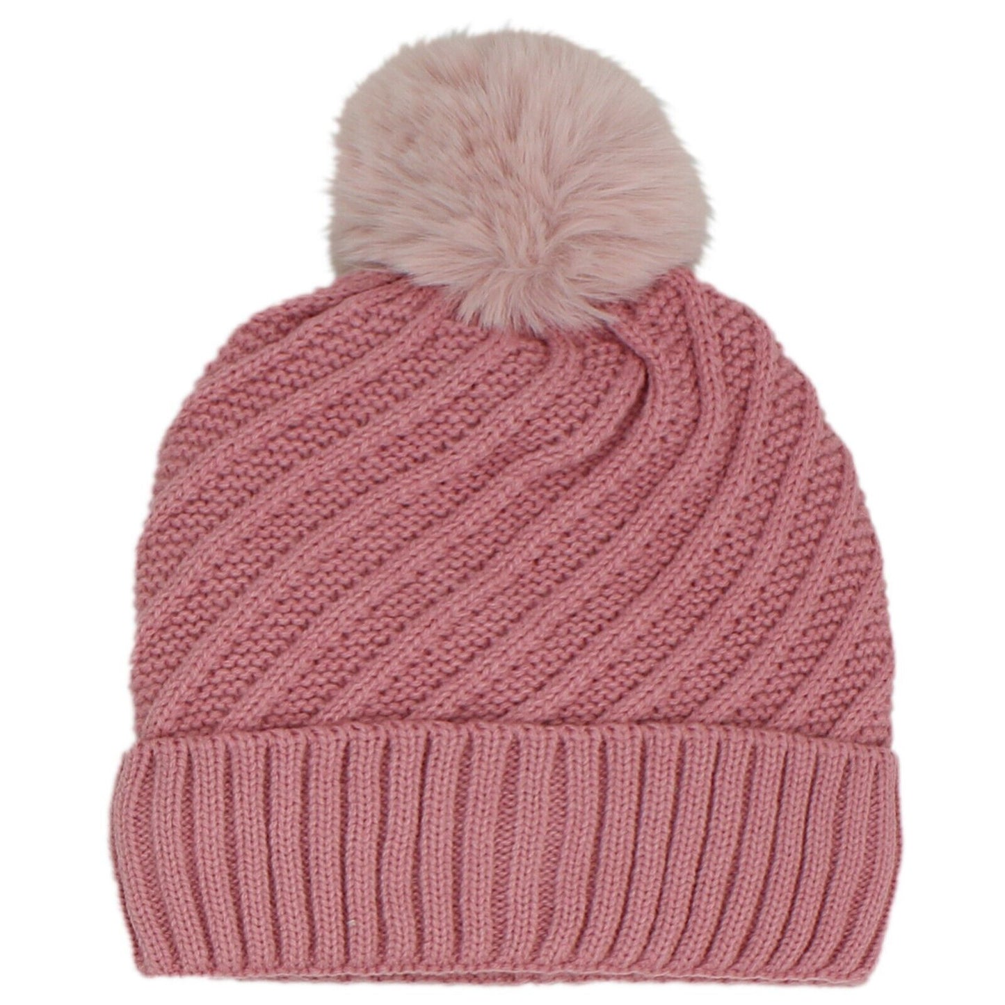 Women PomPom Beanies Hat, Winter Hats, Cold Weather Warm Knit 3739