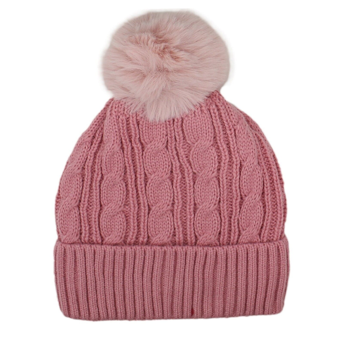 Women PomPom Beanies Hat, Winter Hats, Cold Weather Warm Knit 3738