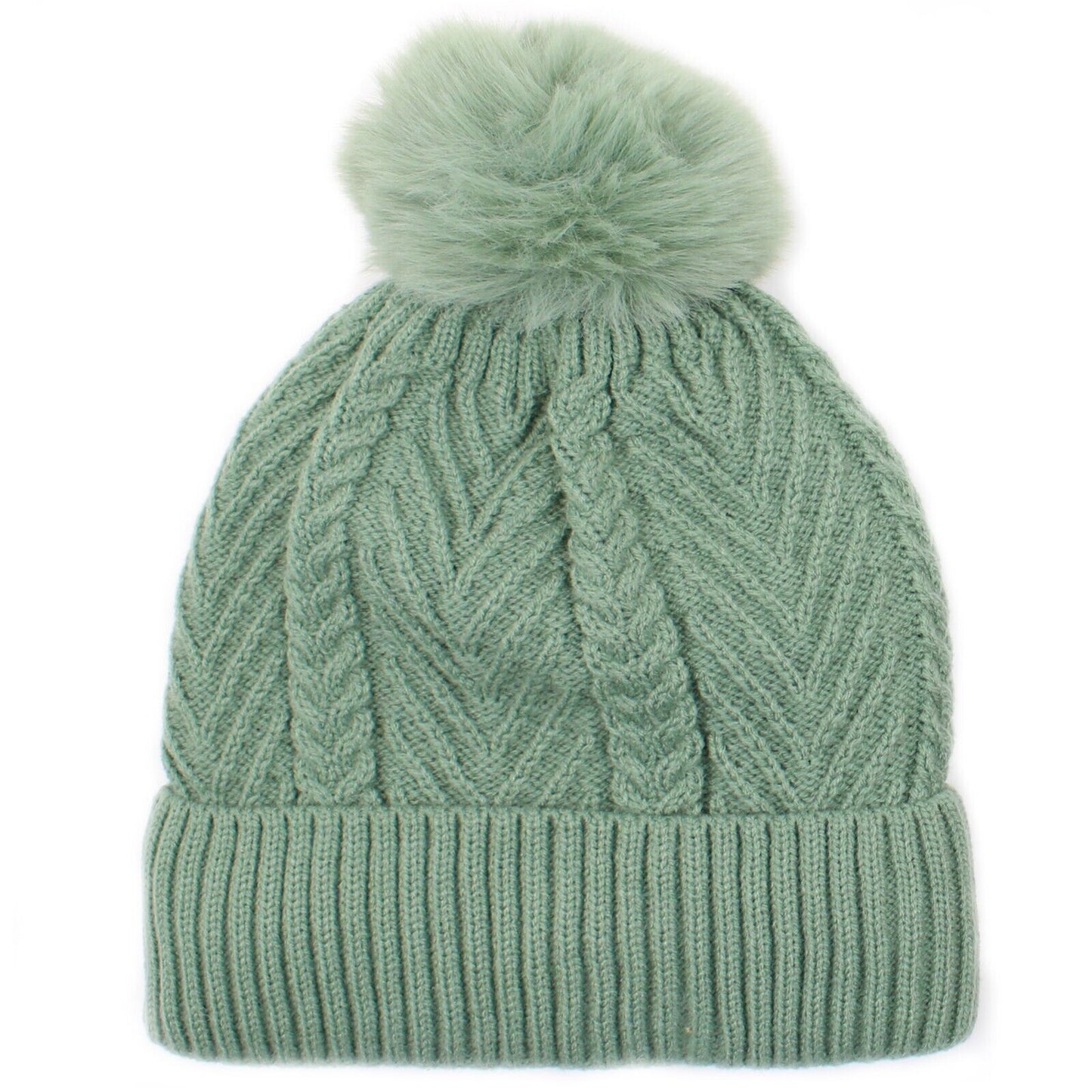 Women PomPom Beanies Hat, Winter Hats, Cold Weather Warm Knit 3735